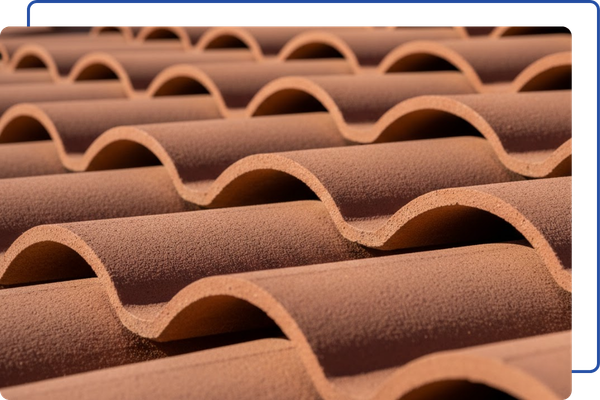 durable S-shaped clay roofing tiles